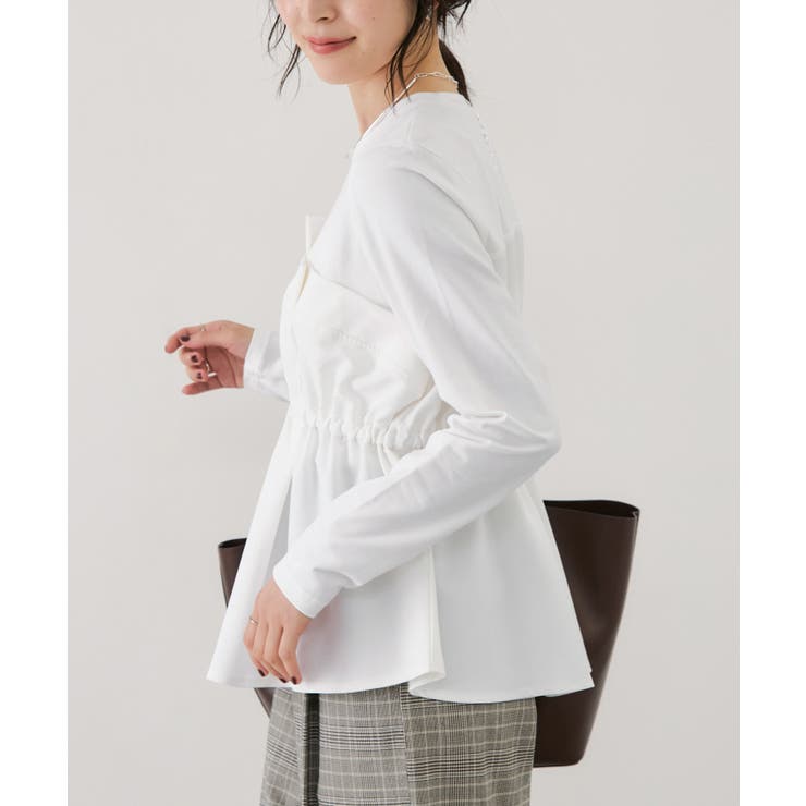 【WEB限定】ビスチェドッキングペプラムロングスリーブTシャツ | VIS  | 詳細画像15 