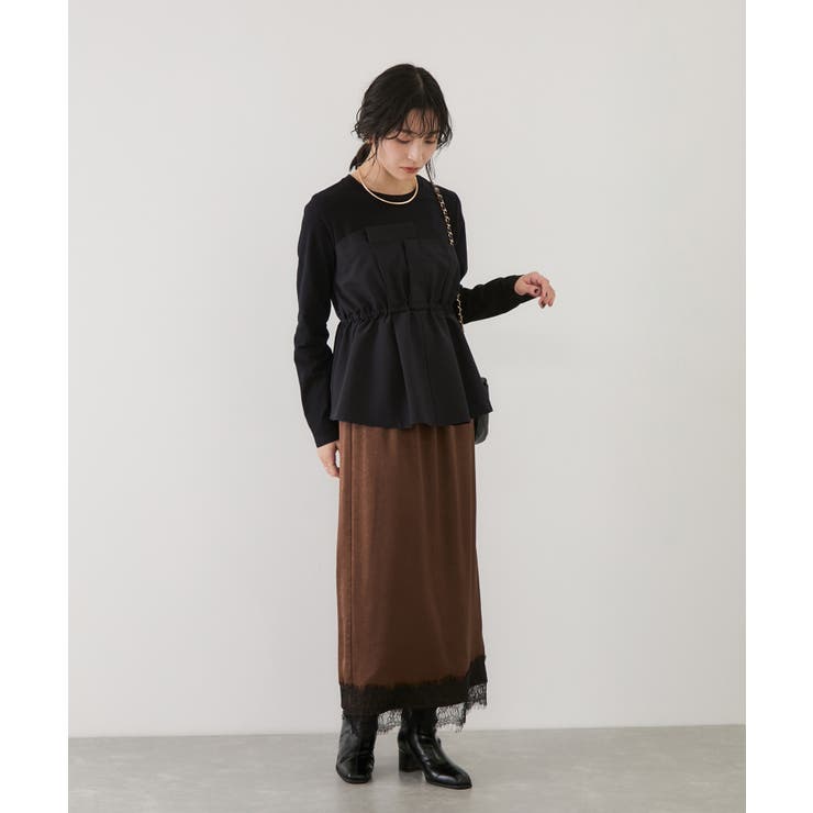 【WEB限定】ビスチェドッキングペプラムロングスリーブTシャツ | VIS  | 詳細画像3 