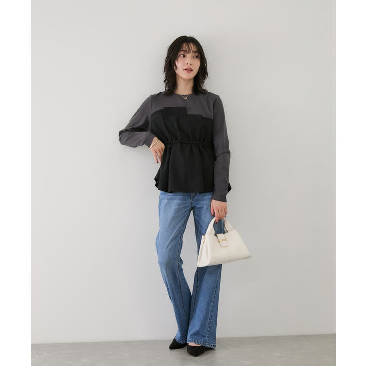 【WEB限定】ビスチェドッキングペプラムロングスリーブTシャツ | VIS  | 詳細画像7 