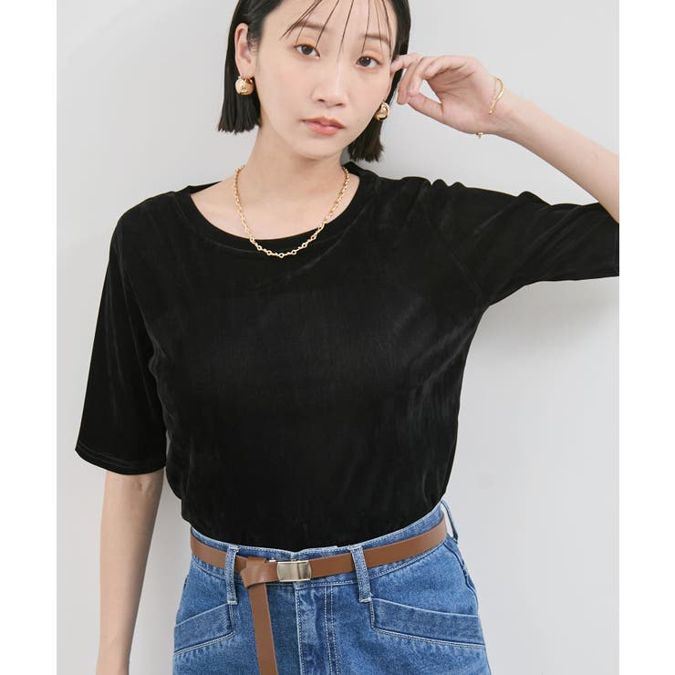 シーアベロア5部袖プルオーバー | VIS  | 詳細画像4 