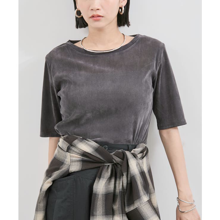 シーアベロア5部袖プルオーバー | VIS  | 詳細画像8 