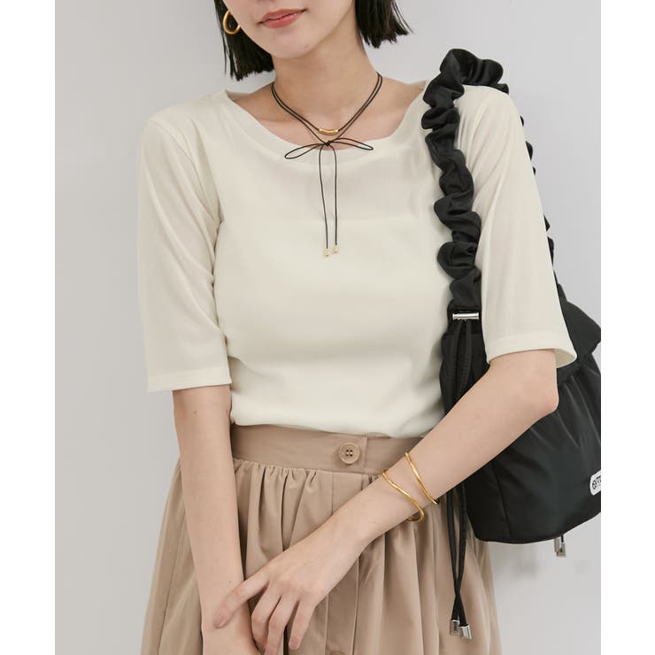 キナリ(16) | シーアベロア5部袖プルオーバー | VIS 