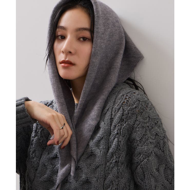 【WEB限定】ローゲージケーブルクロップドニット | VIS  | 詳細画像12 