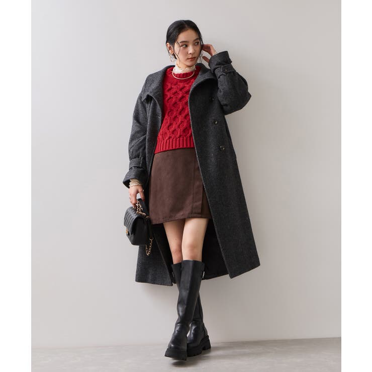 【WEB限定】ローゲージケーブルクロップドニット | VIS  | 詳細画像27 