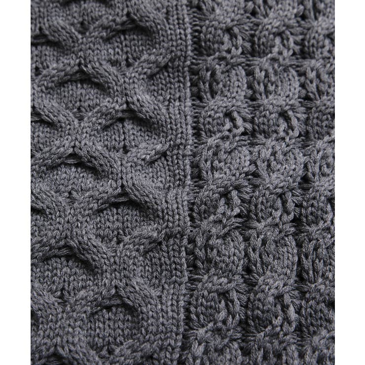 【WEB限定】ローゲージケーブルクロップドニット | VIS  | 詳細画像36 