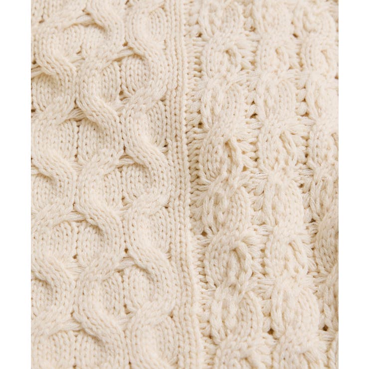 【WEB限定】ローゲージケーブルクロップドニット | VIS  | 詳細画像39 