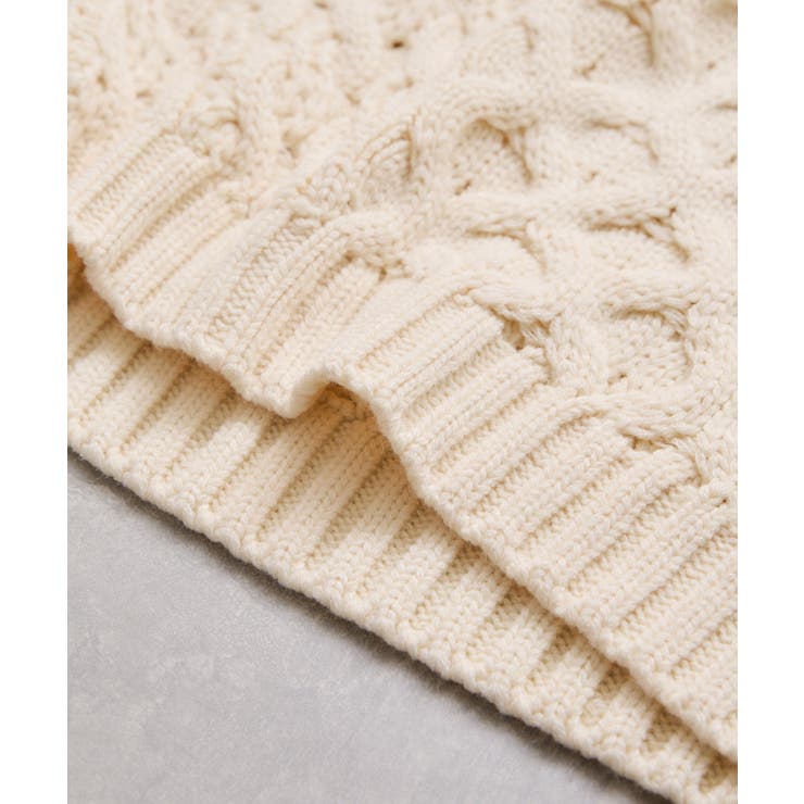 【WEB限定】ローゲージケーブルクロップドニット | VIS  | 詳細画像40 