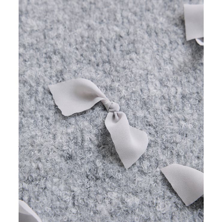 【WEB限定】ゆるっとボリュームリボンモチーフニット | VIS  | 詳細画像21 