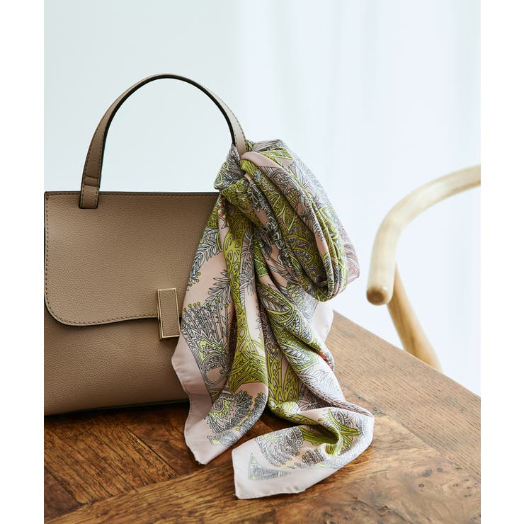 90cmオリエンタル柄スカーフ | VIS  | 詳細画像1 