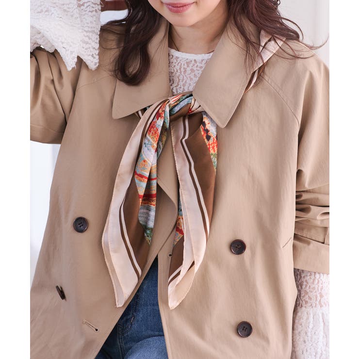 アソート柄スカーフ 90cm | VIS  | 詳細画像1 