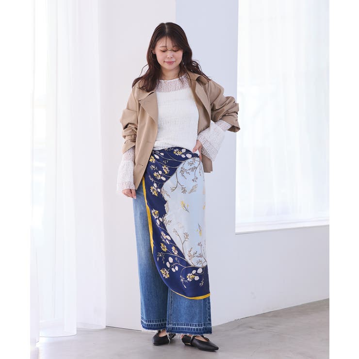 アソート柄スカーフ 90cm | VIS  | 詳細画像5 