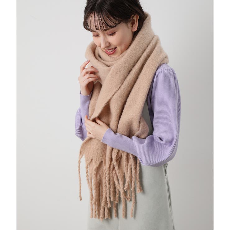 ふわふわ太フリンジマフラー[品番：VISW0010202]｜VIS （ビス ）のレディースファッション通販｜SHOPLIST（ショップリスト）
