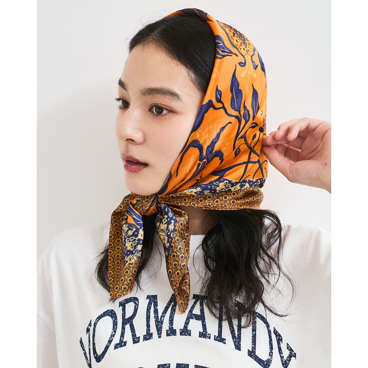 ポムグラネイト柄スカーフ70cm  | VIS  | 詳細画像1 