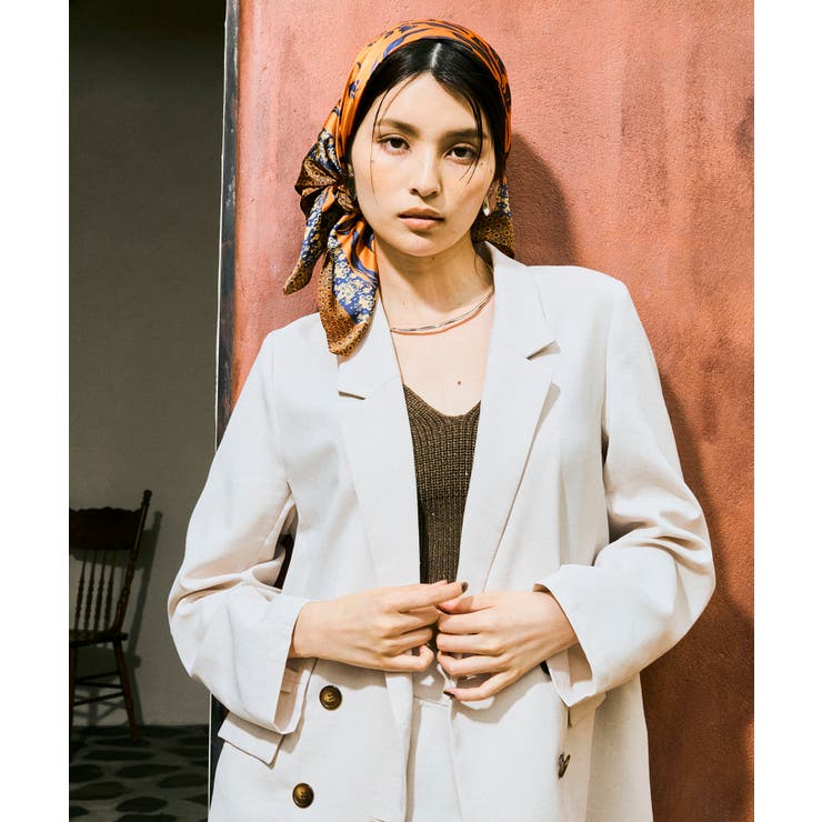 ポムグラネイト柄スカーフ70cm  | VIS  | 詳細画像14 