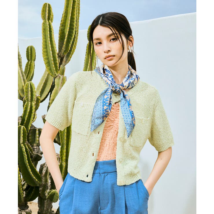 ポムグラネイト柄スカーフ70cm  | VIS  | 詳細画像16 