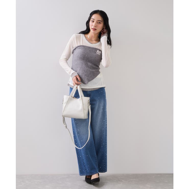 トライアングルニットスカーフ | VIS  | 詳細画像2 