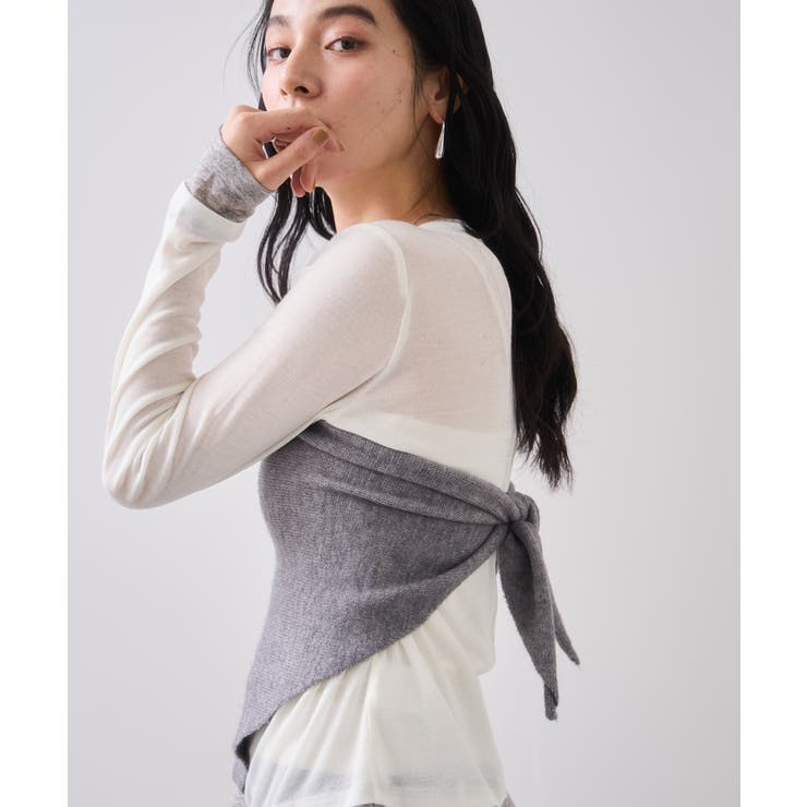 トライアングルニットスカーフ | VIS  | 詳細画像3 