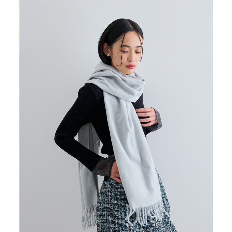 【リサイクルポリ】なめらかタッチ無地マフラー | VIS  | 詳細画像4 