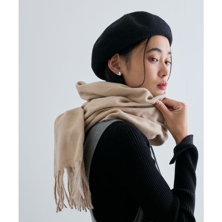 【リサイクルポリ】なめらかタッチ無地マフラー | VIS  | 詳細画像5 