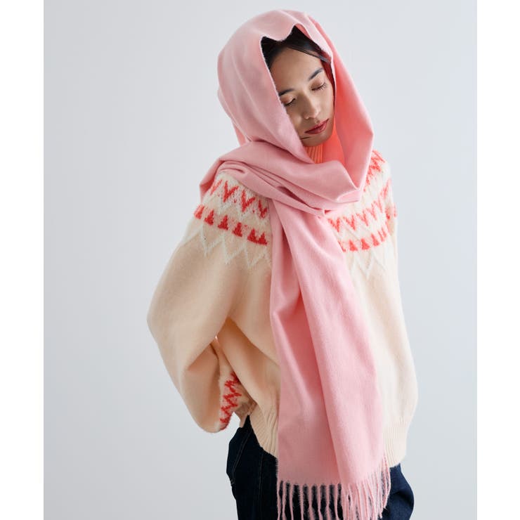 【リサイクルポリ】なめらかタッチ無地マフラー | VIS  | 詳細画像7 