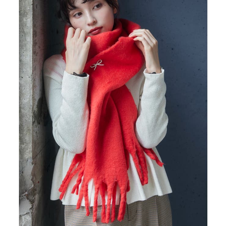 ふわふわフリンジマフラー/静電気防止 | VIS  | 詳細画像10 