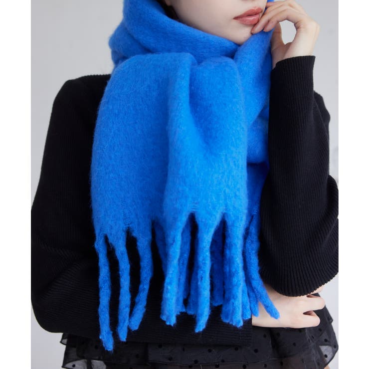 ふわふわフリンジマフラー/静電気防止 | VIS  | 詳細画像12 