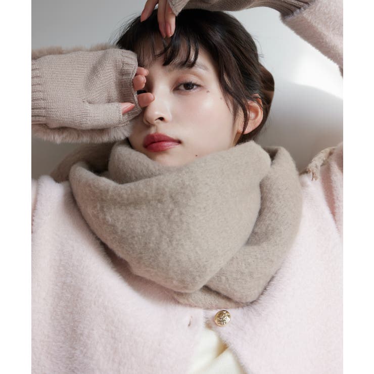 ふわふわフリンジマフラー/静電気防止 | VIS  | 詳細画像13 