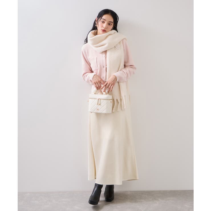 ふわふわフリンジマフラー/静電気防止 | VIS  | 詳細画像4 