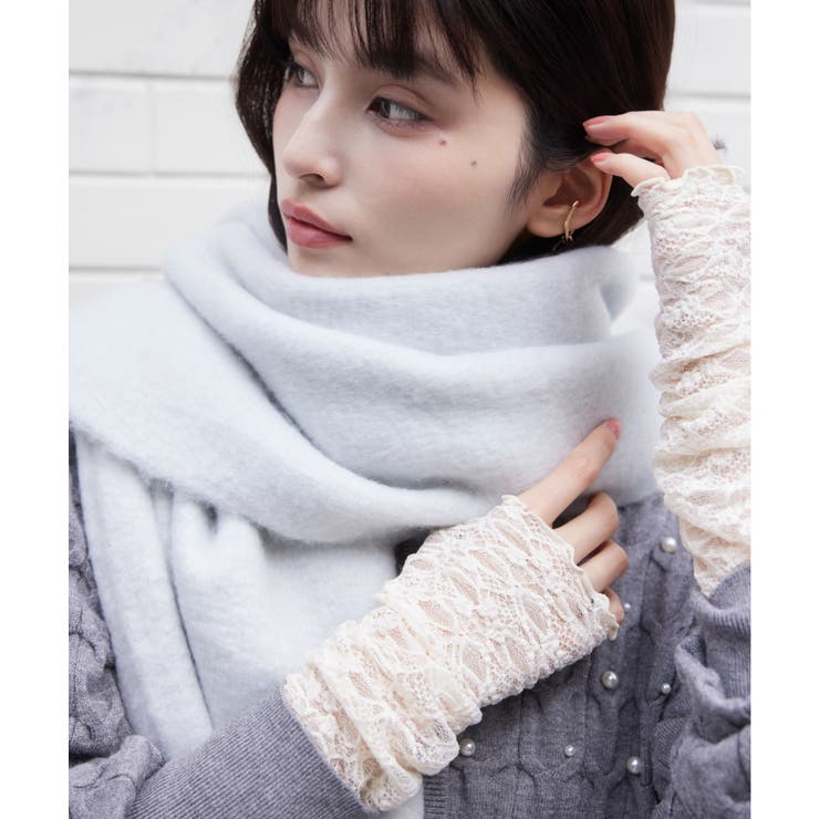 ふわふわフリンジマフラー/静電気防止 | VIS  | 詳細画像7 