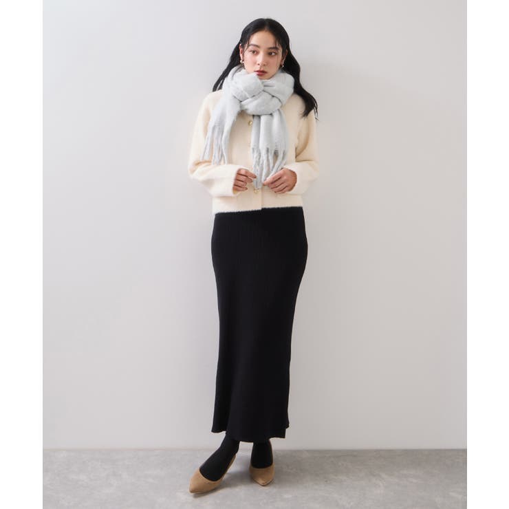 ふわふわフリンジマフラー/静電気防止 | VIS  | 詳細画像9 