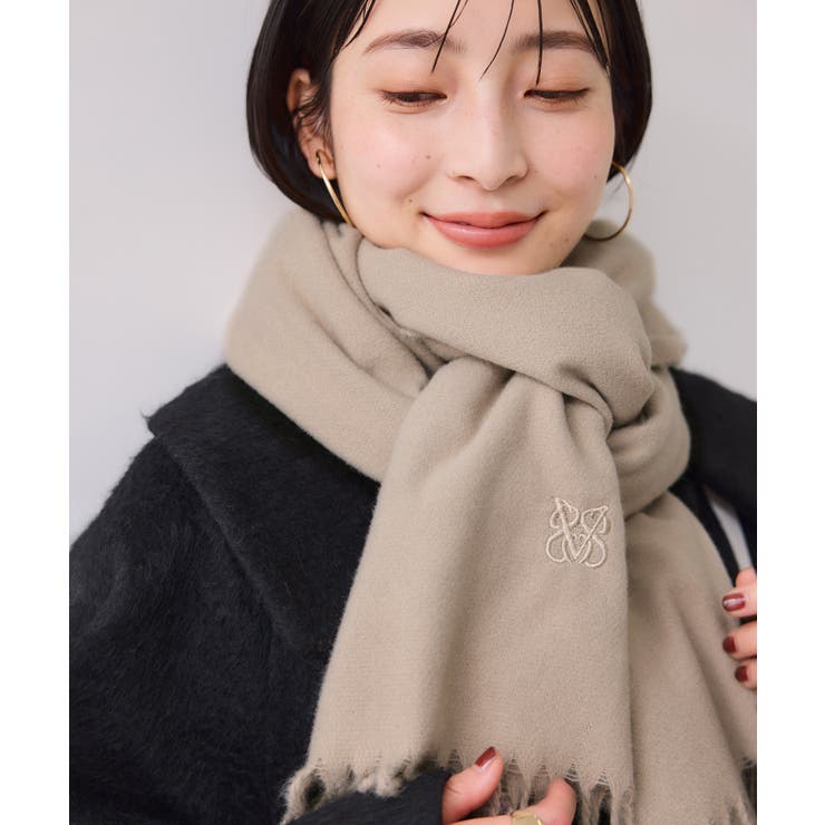 なめらかタッチ刺繍入りストール | VIS  | 詳細画像12 