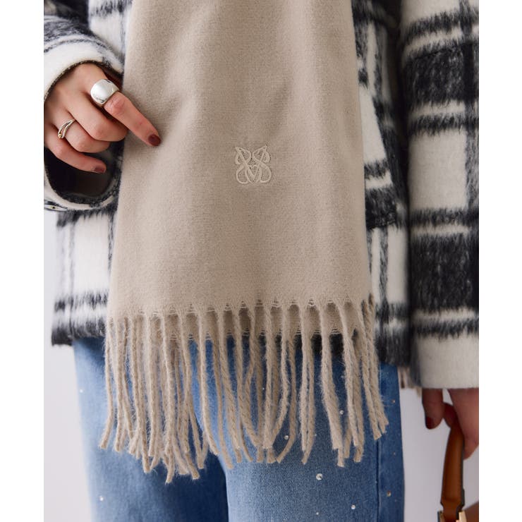 なめらかタッチ刺繍入りストール | VIS  | 詳細画像14 