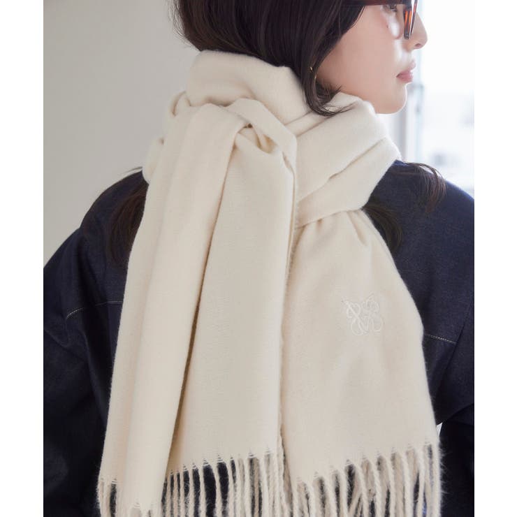 なめらかタッチ刺繍入りストール | VIS  | 詳細画像5 