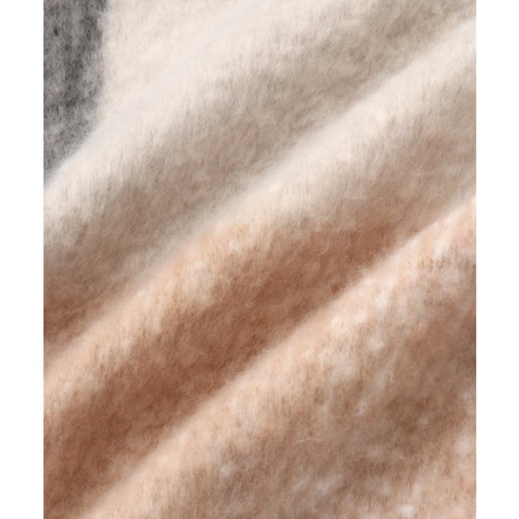 ふわふわフリンジチェックマフラー/静電気防止 | VIS  | 詳細画像19 