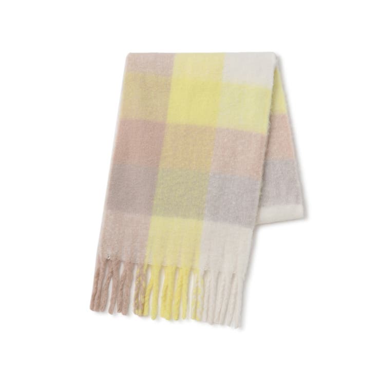 ふわふわフリンジチェックマフラー/静電気防止 | VIS  | 詳細画像24 