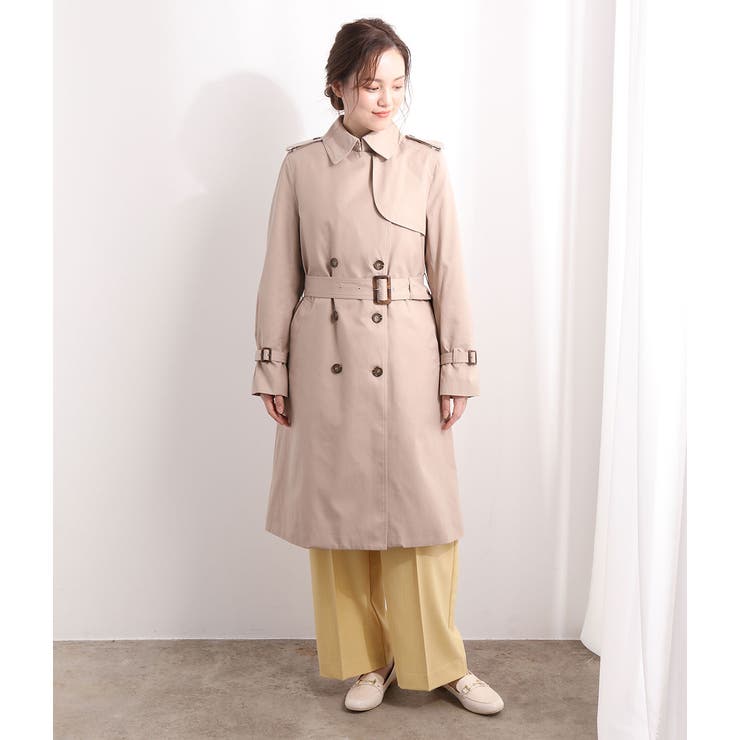 【花粉ガード＆撥水加工】キルトライナー付きトレンチコート | VIS  | 詳細画像14 