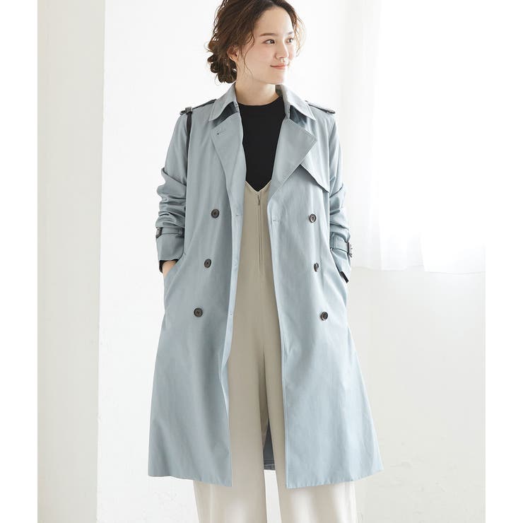 【花粉ガード＆撥水加工】キルトライナー付きトレンチコート | VIS  | 詳細画像21 