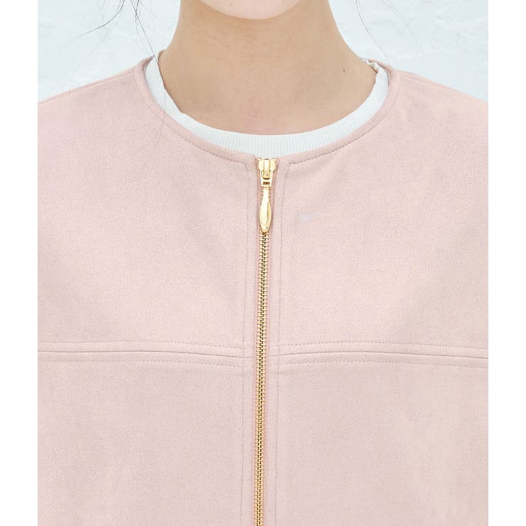 【ドラマ着用】エコスエードノーカラージップアップコート | VIS  | 詳細画像22 