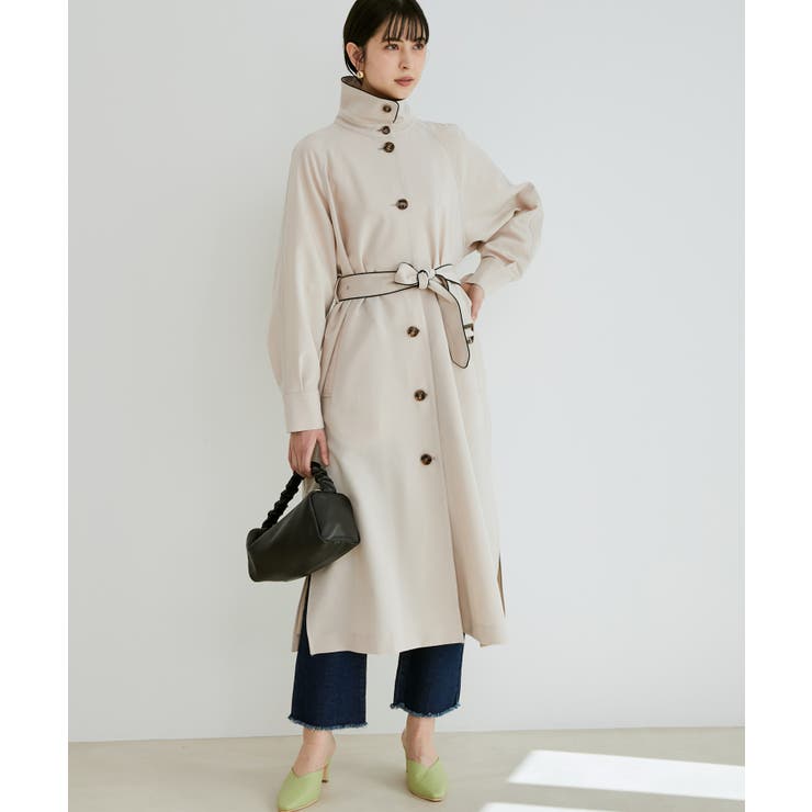 ベージュ(27) | スタンドカラーコート | VIS 