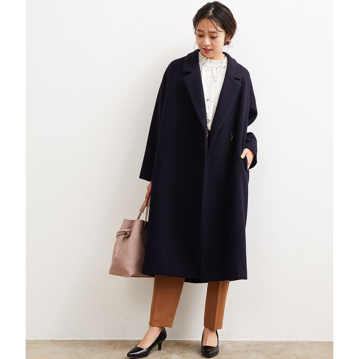 WEB限定カラー：グレー系】ソフトモッサオーバーコート[品番