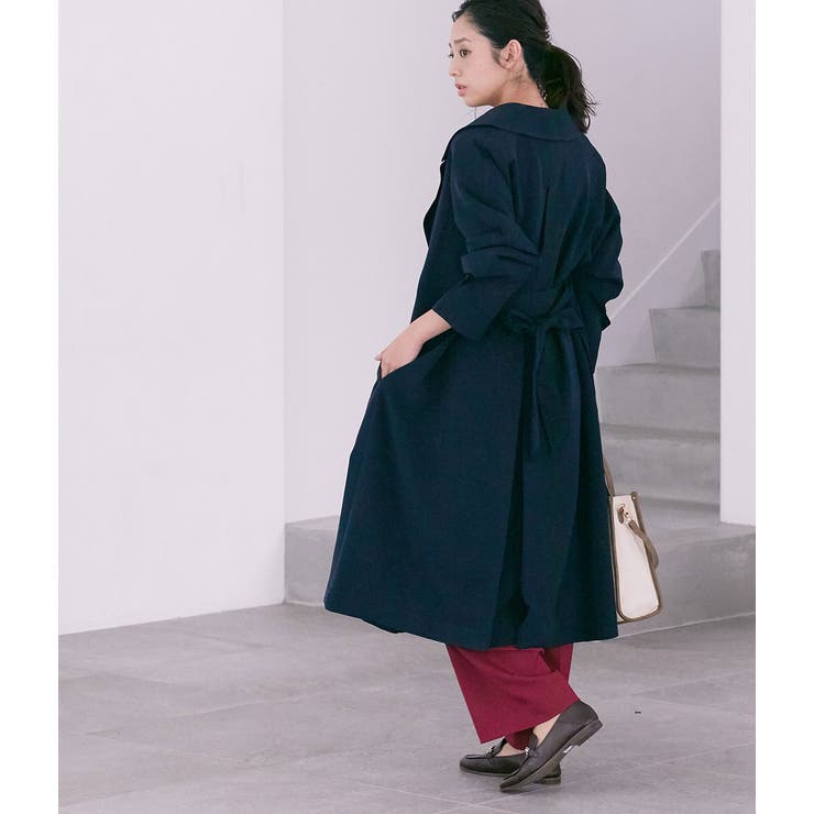 EASY CARE】ダブルクロスオーバーコート[品番：VISW0009466]｜VIS