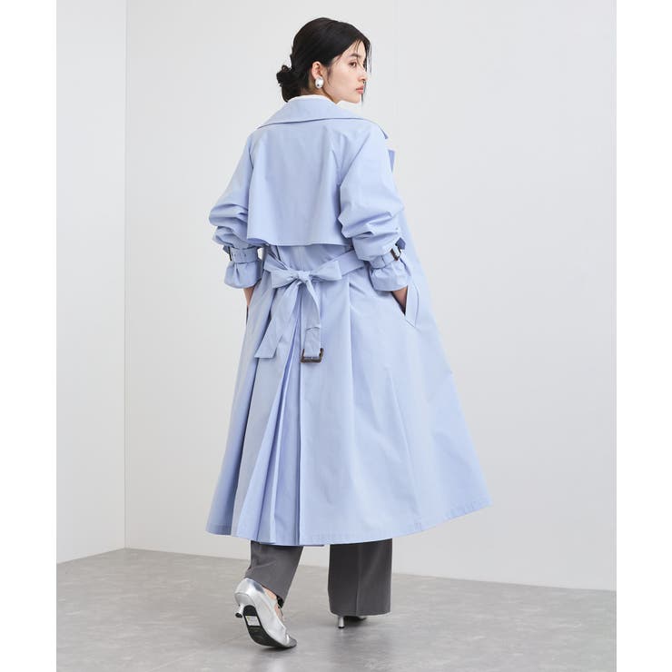 【定番人気】【撥水/UVケア】後ろタックトレンチコート スプリングコート | VIS  | 詳細画像12 