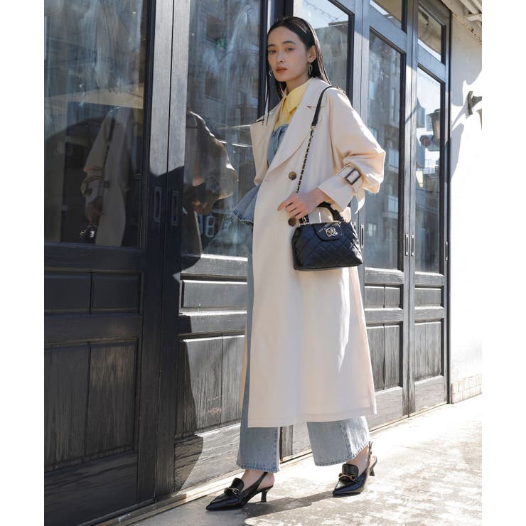 【定番人気】【撥水/UVケア】後ろタックトレンチコート スプリングコート | VIS  | 詳細画像26 