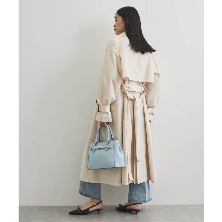 【定番人気】【撥水/UVケア】後ろタックトレンチコート スプリングコート | VIS  | 詳細画像28 