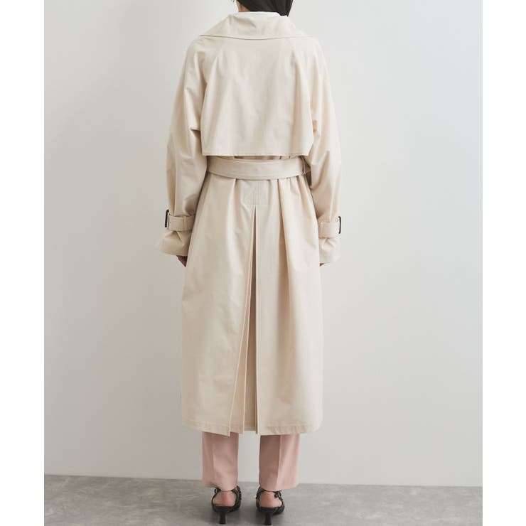 【定番人気】【撥水/UVケア】後ろタックトレンチコート スプリングコート | VIS  | 詳細画像33 