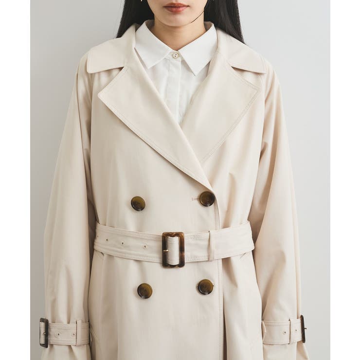 【定番人気】【撥水/UVケア】後ろタックトレンチコート スプリングコート | VIS  | 詳細画像34 