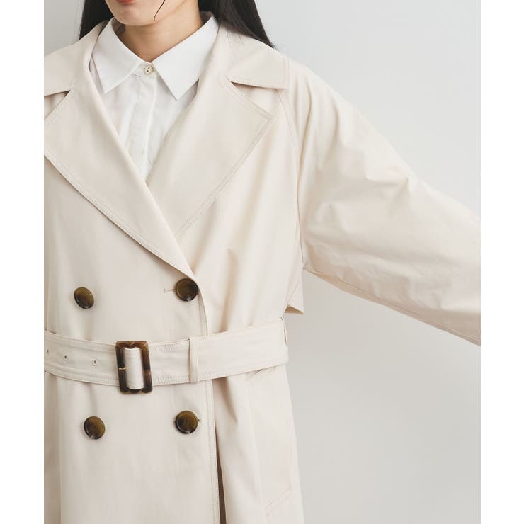 【定番人気】【撥水/UVケア】後ろタックトレンチコート スプリングコート | VIS  | 詳細画像35 