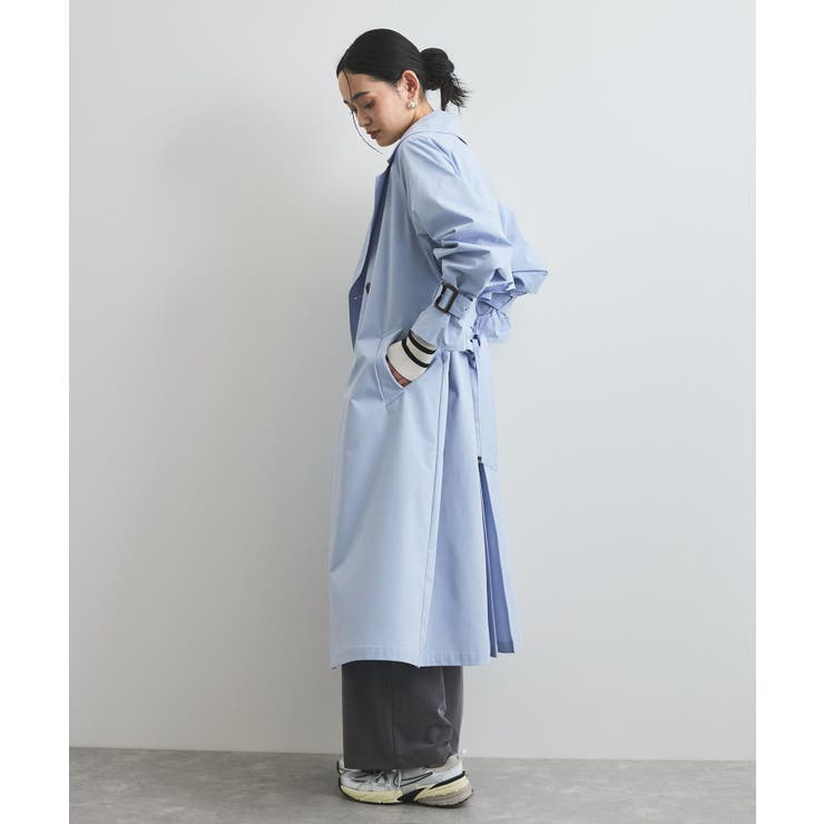 【定番人気】【撥水/UVケア】後ろタックトレンチコート スプリングコート | VIS  | 詳細画像45 