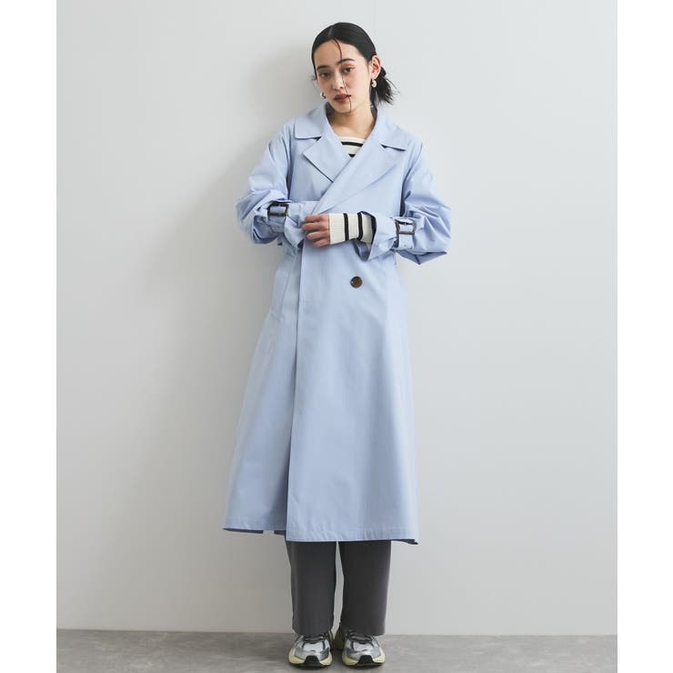 【定番人気】【撥水/UVケア】後ろタックトレンチコート スプリングコート | VIS  | 詳細画像46 