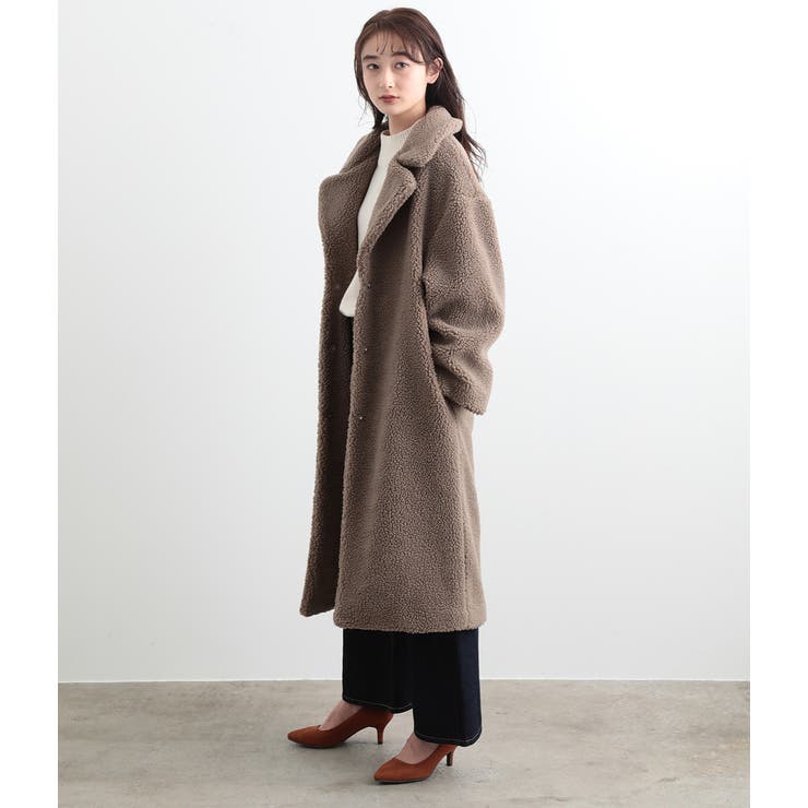 ボアロングコート[品番：VISW0006048]｜VIS （ビス ）のレディース